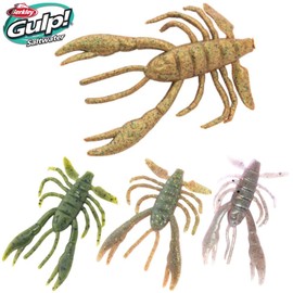Berkley Gulp!® Saltwater Crabby; Realistic Soft Plastic Crab Lure for Saltwater Fishing Infused with Gulp! Scent; Versatile Rigging for Inshore And Boat; Natural Free-Fall Action, 6.5cm, Camo