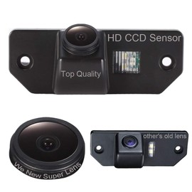 Super Starlight Pro Definition Vehicle Camera 170 Wide Angle Universal Night Vision Reversing Camera IP68 Reversing Camera for Ford Mondeo (01)/Focus (C170)/C-Max/Sedan (2/3 Carriage)/Ford Focus MK II