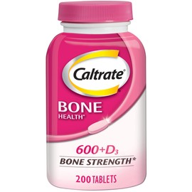 Caltrate Caltrate 600 Plus D3 Calcium and Vitamin D Supplement Tablets, Bone Health Supplements for Adults - 200 Count