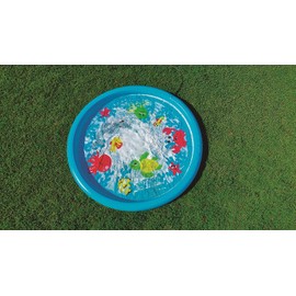 WOW Sports Ocean Splash Pad, Wading Pool for Children and Toddlers, PVC Splash pad with Built-in Sprinklers