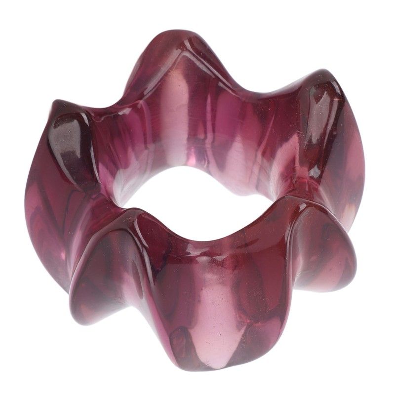 Resin Massage Ring Lotus Shaped Reduce Muscle Fatigue Facial Gua