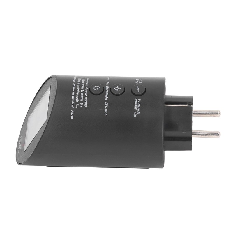 Outlet Tester Digital Display 3 Prong Electrical Receptacle Detector Socket