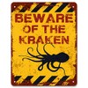 Print Crafted - Beware Of The Kraken | Funny Vintage