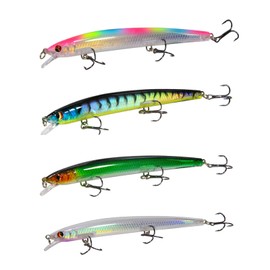 Fishing Lure Set Fishing Lure Set Artificial Bait Fishing Lure Artificial Bait Set with Treble Hook Surf Fishing Lure Rotating Swimming Bait Freshwater Saltwater Bass Trout Pike Zander