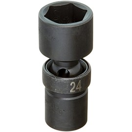 SK Tools USA 1/2" Drive, 24MM, 6 Point, Standard Swivel Impact Socket | 34374