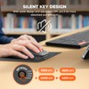 MEETION Foldable Wireless Keyboard and Mouse Combo, Rechargeable, Black