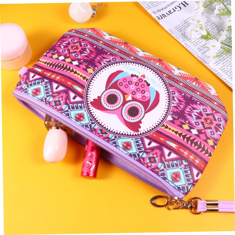 TOVINANNA Cute Owl Design Toiletry Bag Makeup Pouch Travel Essential