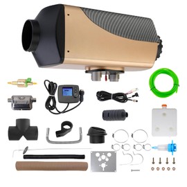 12V 7kW Diesel Heater with High Altitude Mode and Aviation Plug, Diesel Air Heater with LCD Display, Automatic Thermostat, Low Noise, Easy Installation,Diesel Heaters for RVs,Trucks,Ships