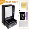 Pet Memorial Shadow Box, Urn Ashes Display Case With Drawer,