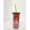 Elf Christmas Travel Cup Smiling My Favorite Red Green Straw