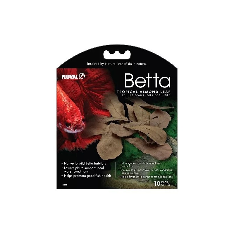 FLUVAL BETTA TROPICAL ALMOND LEAVES - 10 PACK