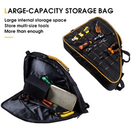 BESTAOO Roll Bar Storage Bag Cargo Cage for Ford Bronco 2021 2022 2023 2024 2025 2026 4 Door Accessories with Multi-Pockets Organizers & Cargo Bag Saddlebag Tool Kit (Yellow)