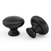 goldenwarm 10 Pack Black Knobs Cabinet Door Knobs Matte Black