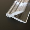 Transparent Clear Plastic Acrylic 300mm, 12", Continuous Piano Hinge Hinges