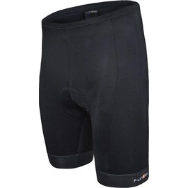 Funkier Bike: F-77-7 Panel 4-Way Stretch Shorts (B1 Pad) in Black/Black, M
