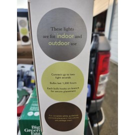 Martha Stewart Everyday 25 Clear Swirl Christmas Holiday Lights Vtg Y2k Kmart