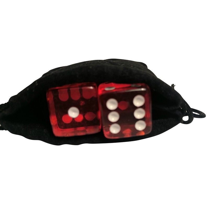 Craps Dice (5-Piece Set) | Professional 19mm Casino Quality |