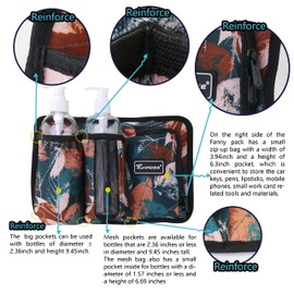 Tuhaoge Massage Bottle Bag Massage Oil Holster Lotion Holster Massage Therapist Massage Oil Holster Massage Lotion (TH3kd- YellowShuYe)