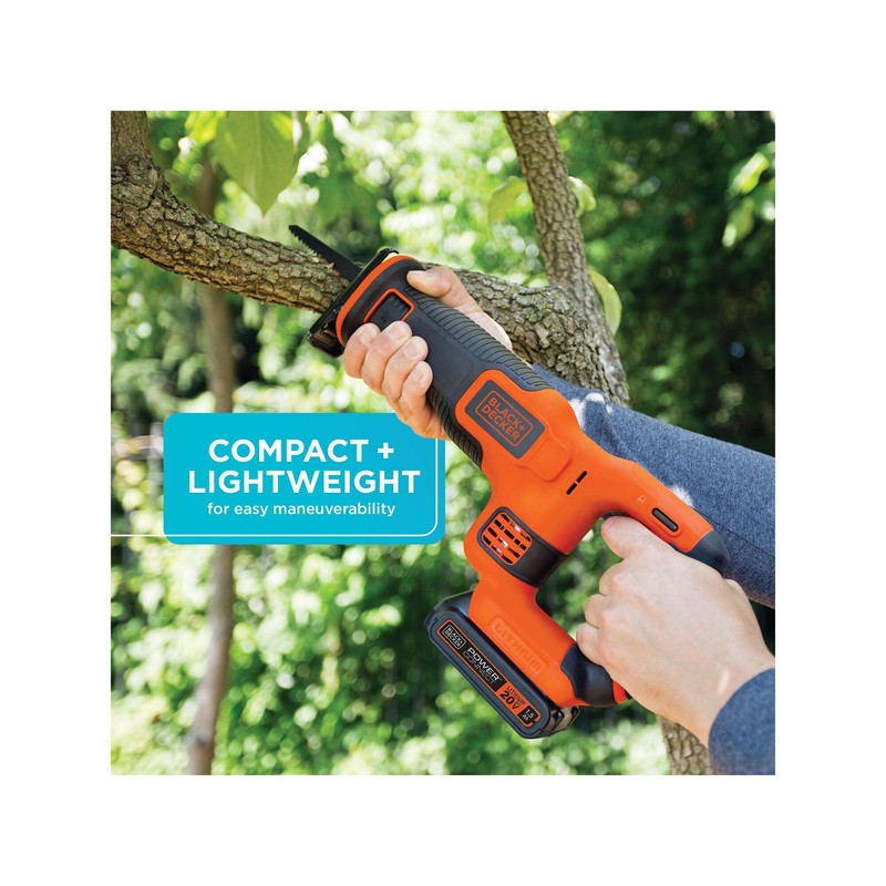 BLACK+DECKER 20V MAX* Cordless Reciprocating Saw Kit (BDCR20C)