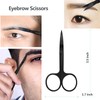 Eyebrow Scissors with Comb, KAJUDA Facial Hair Small Grooming Scissors