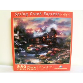 SunsOut 550 Piece Puzzle "Spring Creek Express"