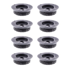 WAGNER QuickClick® Felt glides furniture glides chair glides replacement I 8pcs. set replacement glides - wool felt ULTRASOFT SLIM (flat) - Ø 25 mm - for base Ø 25 mm - Made in Germany - 15828400