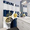 Boho Mid Century Modern Hookless Shower Curtain with Snap in
