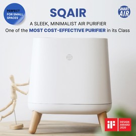 Smart Air Sqair Air Purifier - with 99.97% H13 HEPA + Carbon Filters: Attractive and Effective Air Purifier For Home and Office (Smart Air Sqair Air Purifier with H13 HEPA + Activated Carbon Filters)