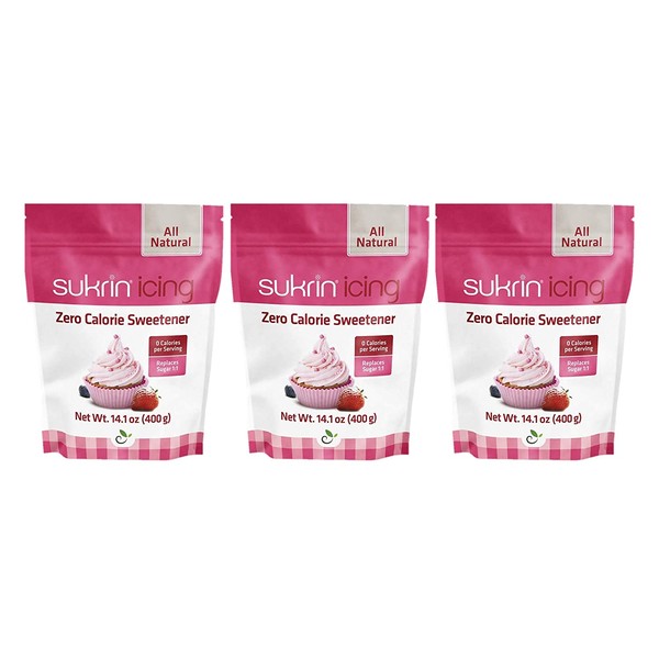 Sukrin Icing (Melis) - 400 G All Natural Powdered Sugar Substitute (3 Pack)