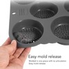 Molde de silicona para panecillos de hamburguesa, moldes antiadherentes para