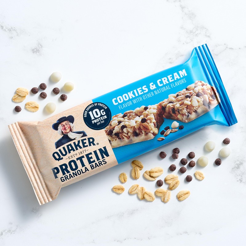 Quaker Protein Granola Bars, 2 Flavor Variety Pack, 10g Protein,