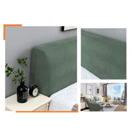 WYJHNL Headboard Cover for Bed Headboard Cover Elastic Fleece Headboard Protector Double Washable for Room Decor Beige White 120-140cm
