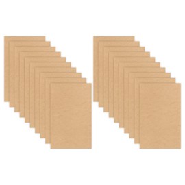 3mm 1/8th inch MDF (Medium Density Fibreboard), 12”x 19”, Glowforge Ready, Unfinished | Box of 10, 20, 50 and 100, for Laser Engraving, CNC, Wood Burning, Router, Scroll Saw.  by Craft Closet