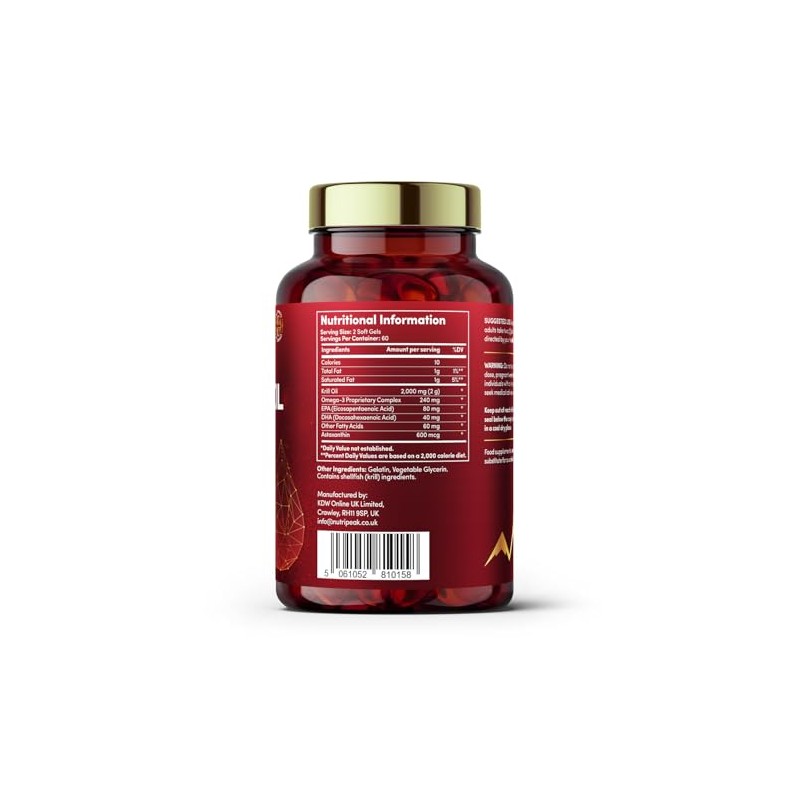 Max Strength Antarctic Krill Oil Softgels | 2000MG | 120