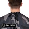 BD Barber Undercover Barber Cape - Snap Closure, Water-Resistant, Lightweight