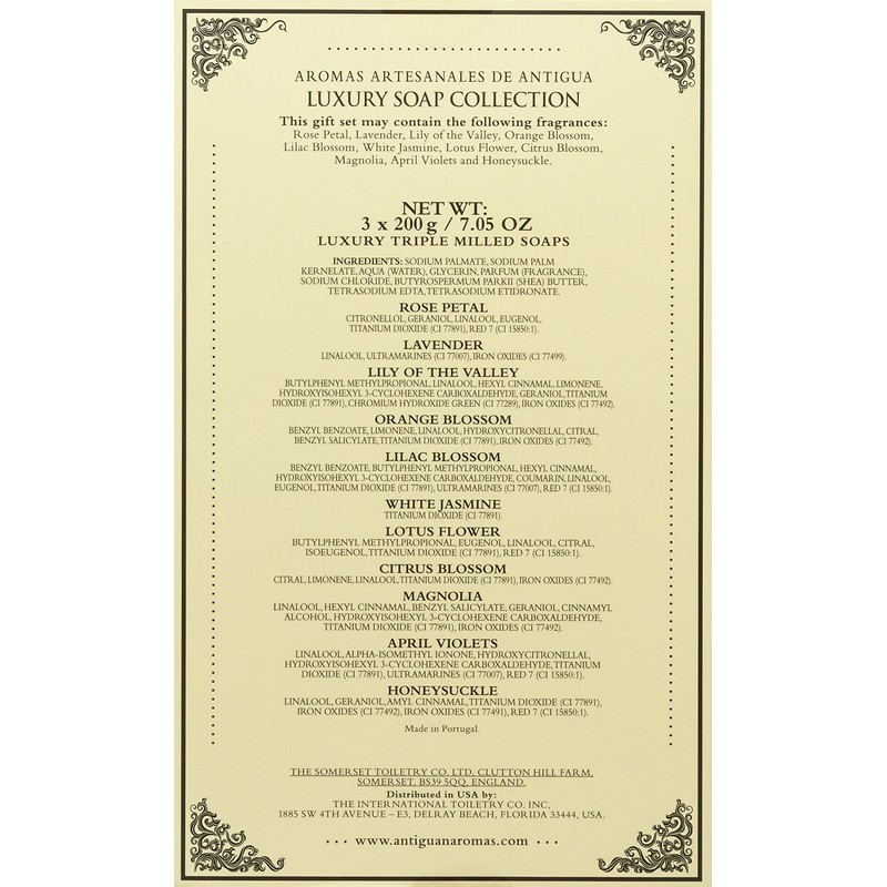 AAA by Somerset Floral soap set by somerset, 7.05 Fl