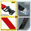 MELOTOUGH 4Pk 1" x 2ft Lashing Strap with Alligator Thumb