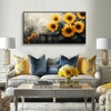 The Mode Art Sunflower Wall Art Canvas Painting, 20 x