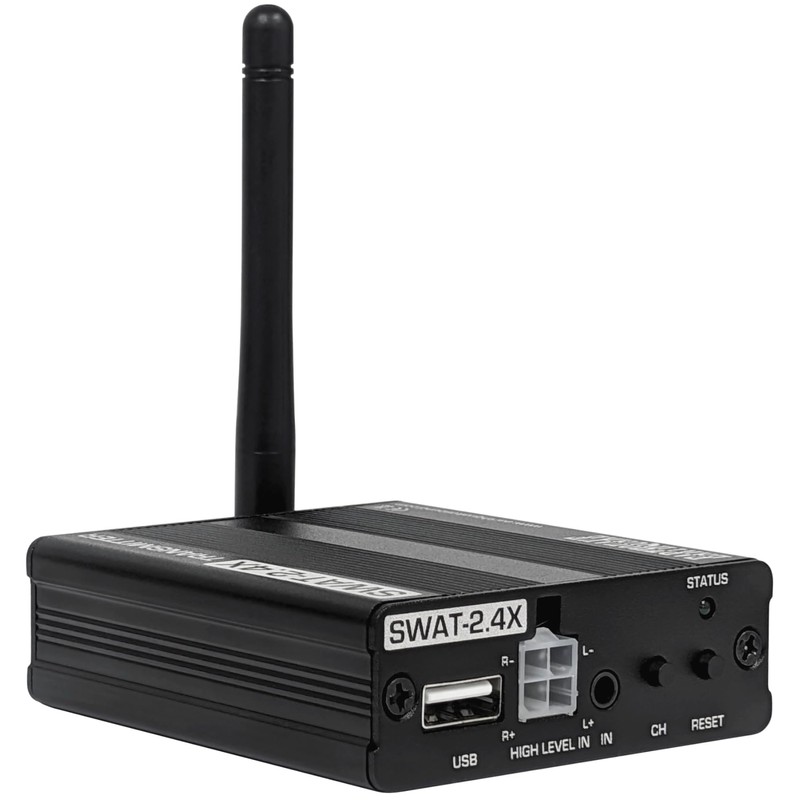 EARTHQUAKE SWAT-2.4X Stereo Wireless Audio Transceiver Set, Long Range, Low