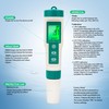 RAINLEOTI PH and TDS Meter, 5-in-1 Digital pH Tester for