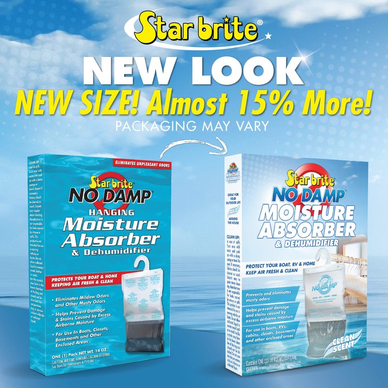 STAR BRITE No Damp Moisture Absorber & Dehumidifier Hanging Bag