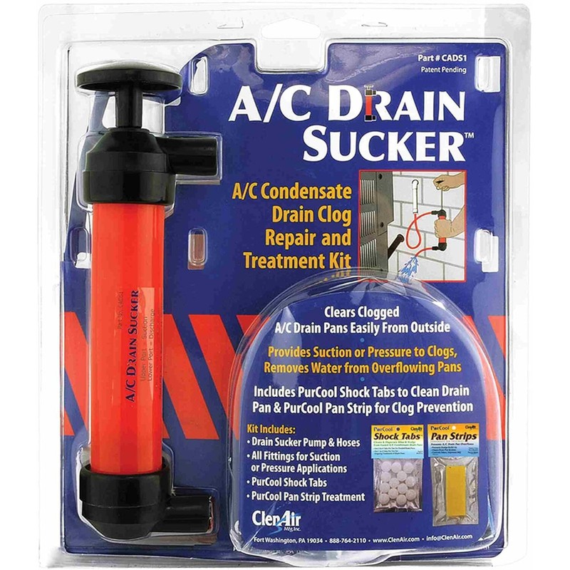 Nu-Calgon 61308 A/C Drain Sucker Kit Manual 16 in Plastic