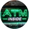 ATM Inside Open Shop Lure Dual Color LED Neon Sign