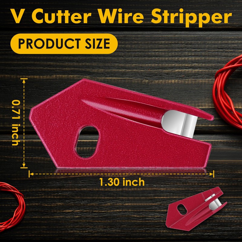 Enhon 2 Pack V Cutter NMSC Cable Stripper, Stainless Steel