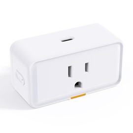 YIFAN Smart Plug 15A, Smart Home WiFi Outlet with USB C Port, C Smart Series Tuya Smart Outlet with RF433/APP Remote Control, Compatible with Alexa, Google Home, No Hub Required, 2.4G WiFi Only