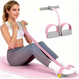6 Tube Resistance Band Set with Handles for Home Gym Workout, Full Body Fitness Training Exercise Bands