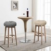 baibu Set of 2 Stool Covers Round, Super Soft Round