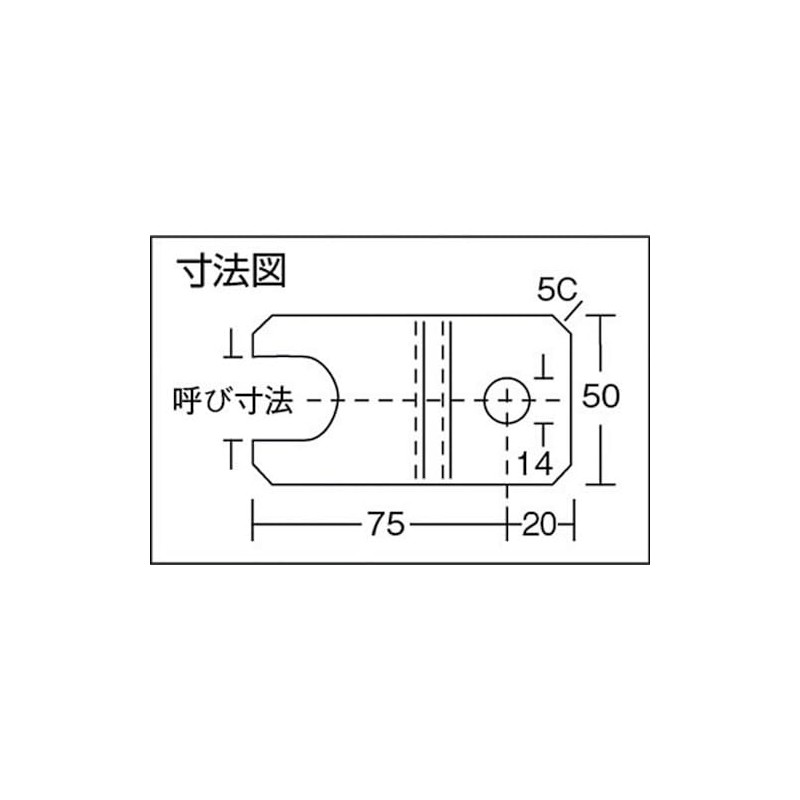 TRUSCO(トラスコ) アジャスターボルト 足止めプレート M12 スチール製 PL12