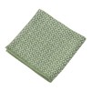 Kusuhashi Crest Woven Handkerchief Towel, Watane Oblique Writing, Chamon, Green,
