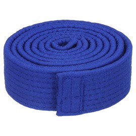 PATIKIL Taekwondo Colored Ranking Belt 1.5" x5.9Ft 1.8m, Polyester Martial Arts Judo Karate Belt for Coach Teaching Practice, Blue
